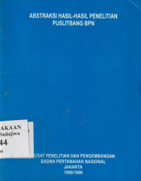 Image of Abstaksi Hasil-Hasil Penelitian Puslitbang BPN