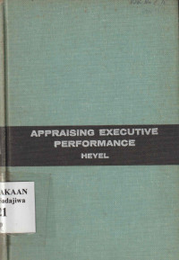 Image of Appraising Executive Performance Heyel