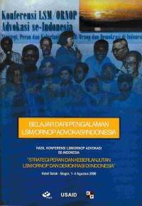 Image of Belajar dari pengalaman LSM/ORNOP Advokasi indonesia