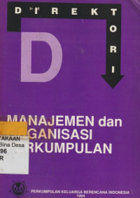 Image of Direktori Manajemen dan Organiasi Perkumpulan