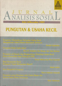 Image of Jurnal Analisis Sosial: Penguatan & Usaha Kecil
