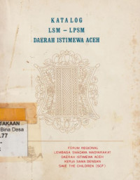 Image of Katalog LSM-LPSM Daerah Istimewa Aceh