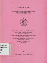 Image of Kemiskinan: Reorientasi Strategis dan Pengendaliannya