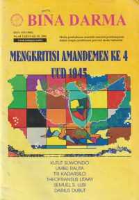 Image of Mengkritisi Amandemen Ke 4 UUD 1945