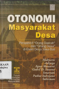Image of Otonomi Masyarakat Desa