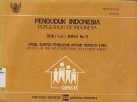 Image of Penduduk Indonesia Hasil Survei Penduduk Antar Sensus 1985