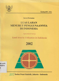 Image of Survei Pertanian Luas Lahan Menurut Penggunaannya Di Indonesia